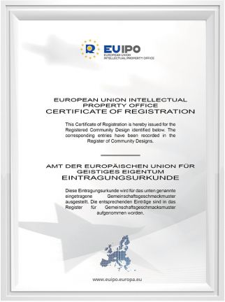Europäisches Patentzertifikat des EUIPO