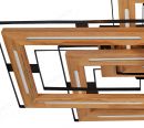 875x590mm FSC Pine Wood Triple Frame Indoor LED Ceiling Light 90065
