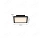 Single Head Square Black Color Changing LED Panel Ceiling Light 70022