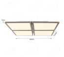 Four Head Rectangle Color Changing LED Panel Ceiling Light 70029