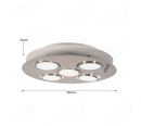 Round Four Head Steel Single Head IP54 Decoration LED Ceiling Light 70062