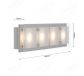 660x140mm LED Integrated LED Wall Lamp Ceiling light with Four Head 70071