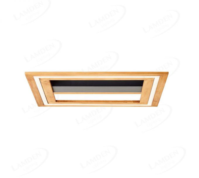 450x450mm LED Frame Light with Wood Board Decoration Ceiling Light 70079
