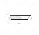 Black & White Suqare Dimmable LED Ceiling Light 70080