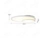Double Round 605x450mm Decoration LED Ceiling Light for Indoor 70100