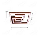 Triple Frame with Wood Color CCT LED Ceiling Light 70103