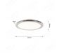 Diameter 300mm Nickel Surface CCT Color Changing LED Main Lamp Panel 60008
