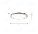 Diameter 300mm Nickel Surface CCT Color Changing LED Main Lamp Panel 60008