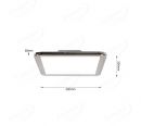 300x300mm Nickel Surface CCT Color Changing LED Main Lamp Panel 60009