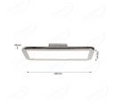 400x180mm Nickel Surface CCT Color Changing LED Main Lamp Panel 60010