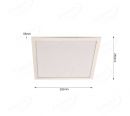 250x250mm Square Aluminum Die Casting Molding ON OFF 3 Step Dimmable Panel 60019-25
