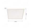 350x350mm Square Aluminum Die Casting Molding ON OFF 3 Step Dimmable Panel 60019-35