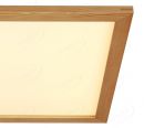 Square 480x480mm FSC Pine Wood Indoor LED Ceiling Light 90032