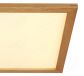 Rectangle 480x230mm FSC Pine Wood Indoor LED Ceiling Light 90033