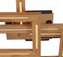 825x535mm FSC Pine Wood Triple Frameless Indoor LED Ceiling Light 90069