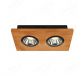 310x150mm FSC Wood Two Head LED Integrated Ceiling Light 90071