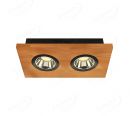 310x150mm FSC Wood Two Head LED Integrated Ceiling Light 90071