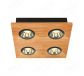 300x300mm FSC Wood Four Head LED Integrated Ceiling Light 90074