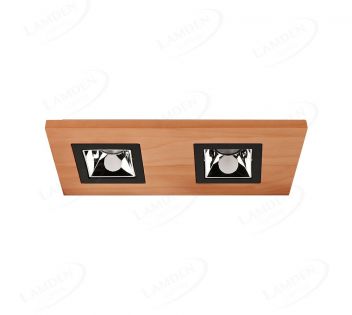 310x150mm Square Wood LED Integrated Ceiling Light